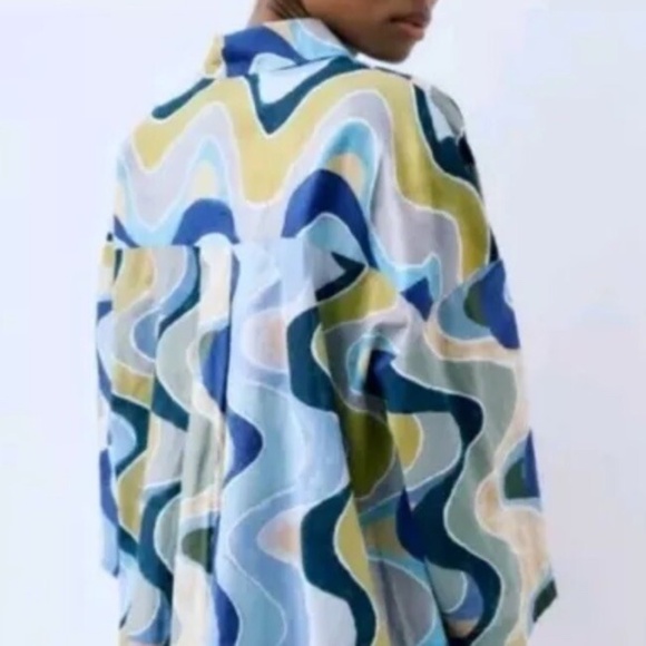 Zara printed top/coverup - Picture 2 of 4